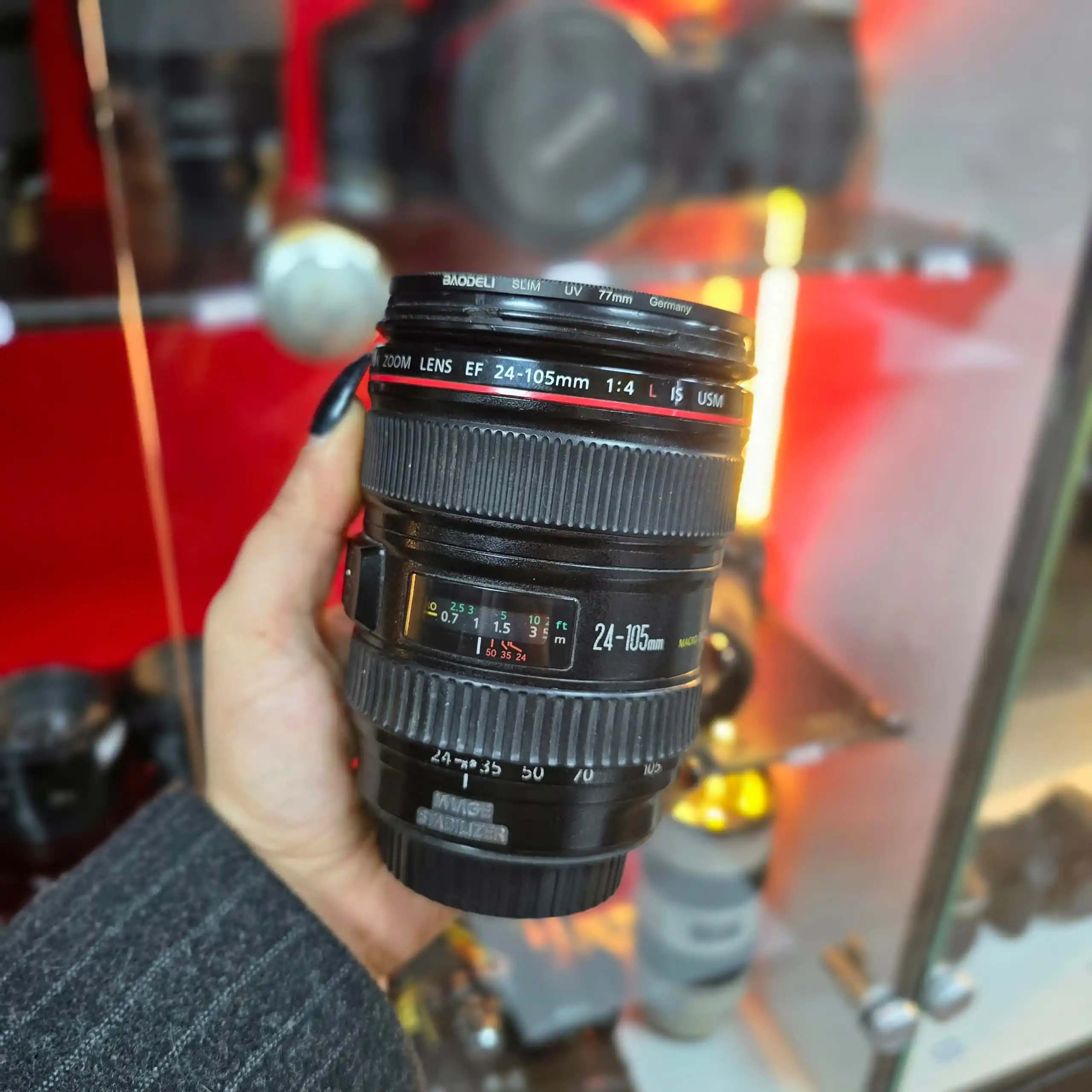 لنز کانن دست دوم Canon EF 24-105mm f/4L IS USM دست دو